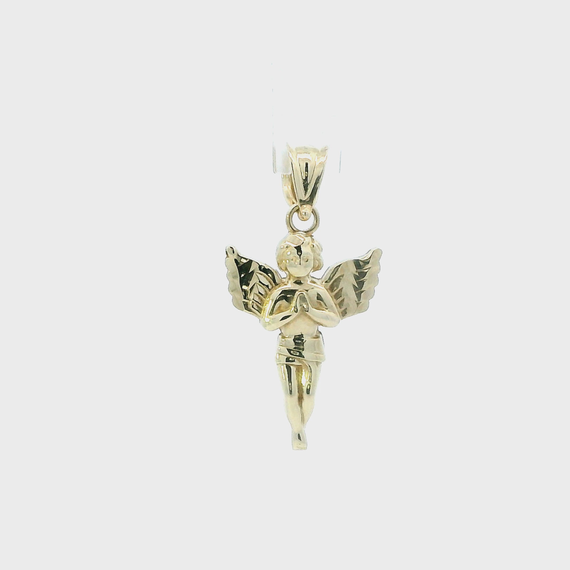 10K Yellow Gold Angle Pendant