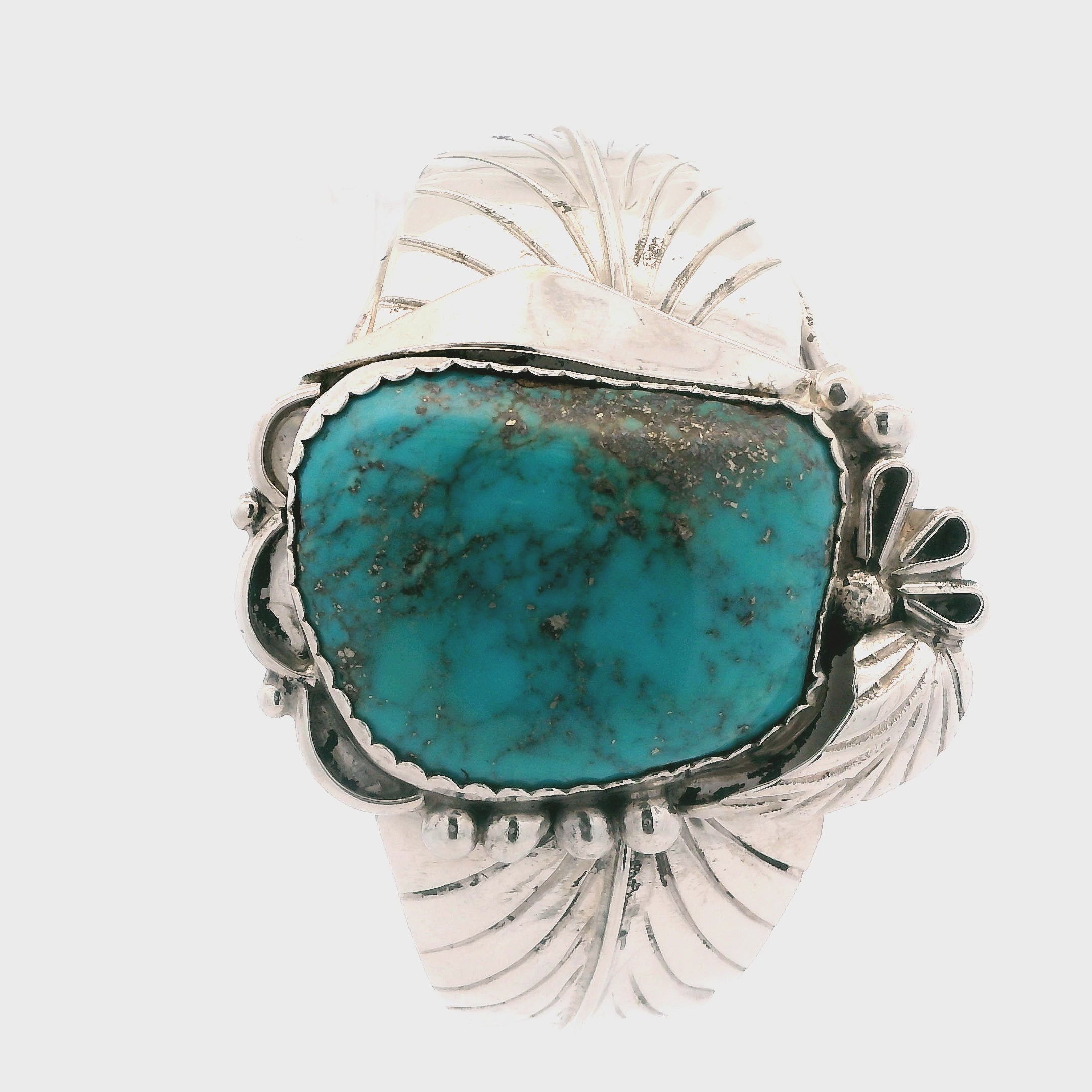 Vintage Native American Natural Turquoise Cuff Bracelet