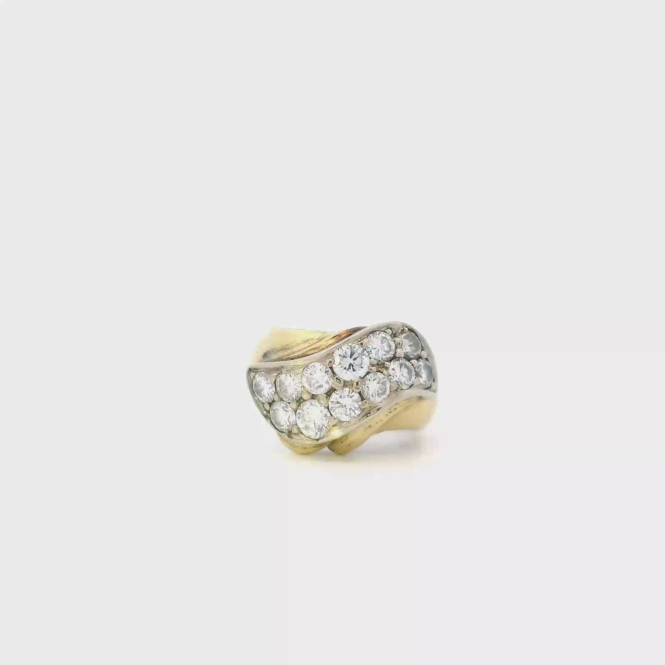 14K Yellow Gold Diamond Ring - 1.54ct