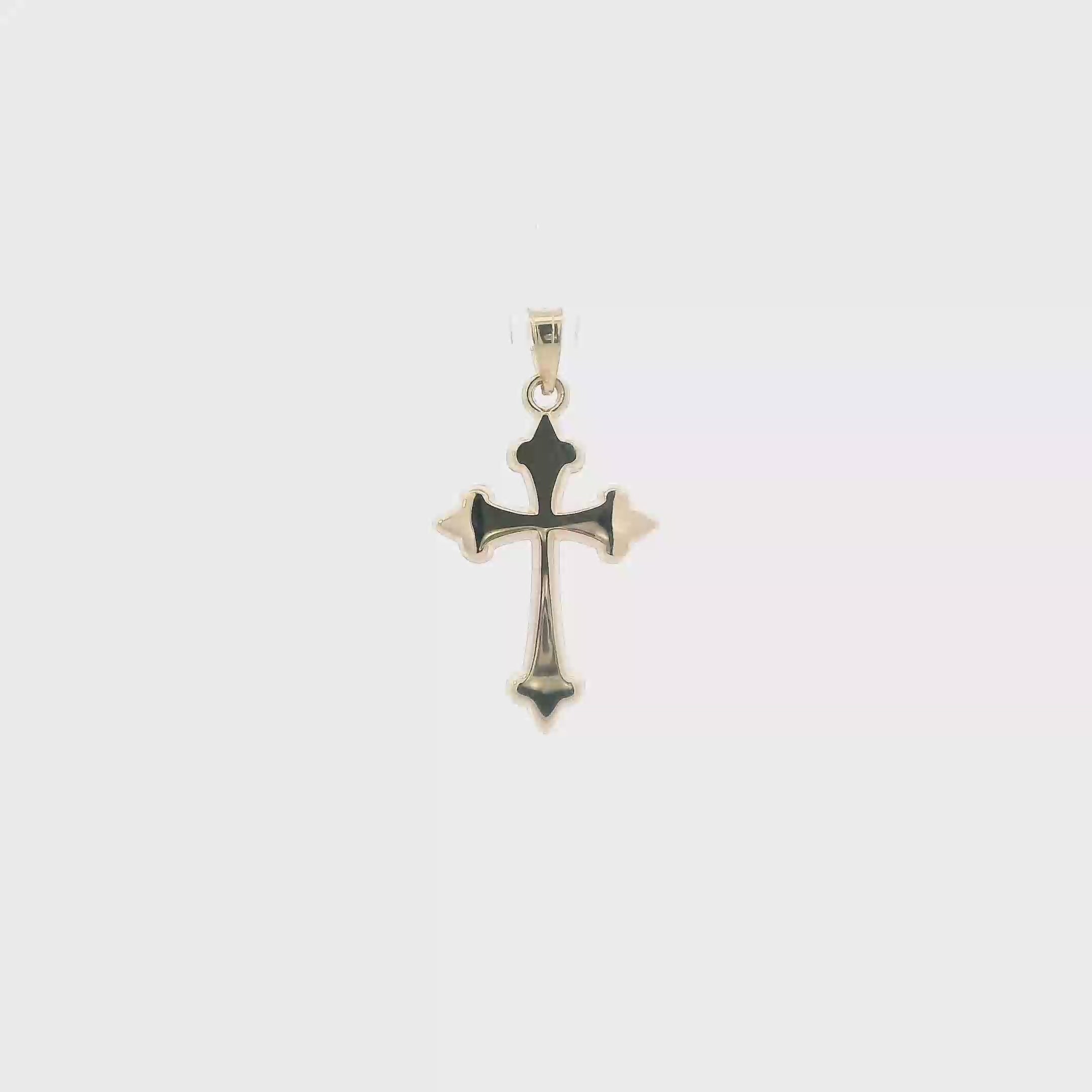 14K Yellow Gold Cross Pendant