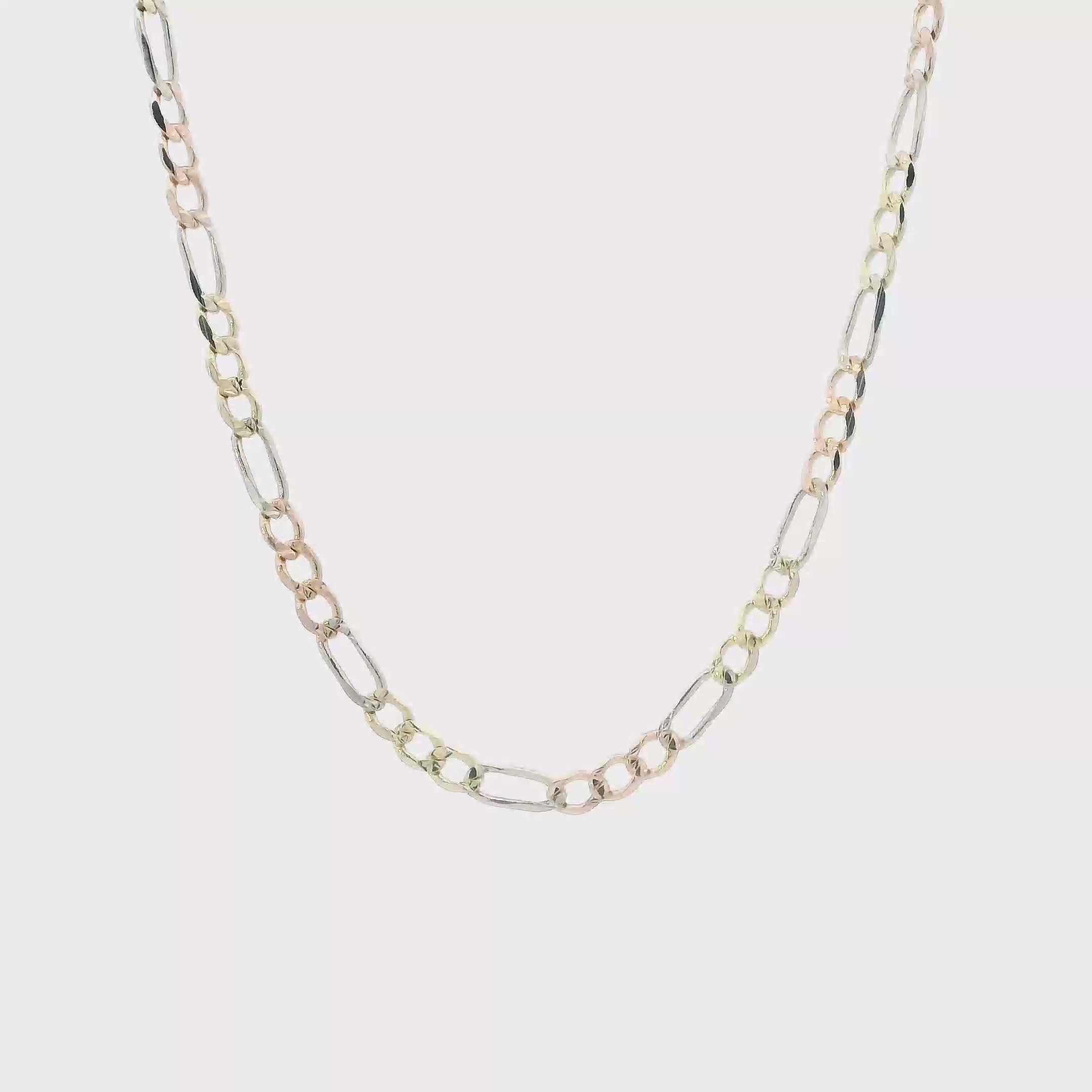 14K Tri Color Gold 20