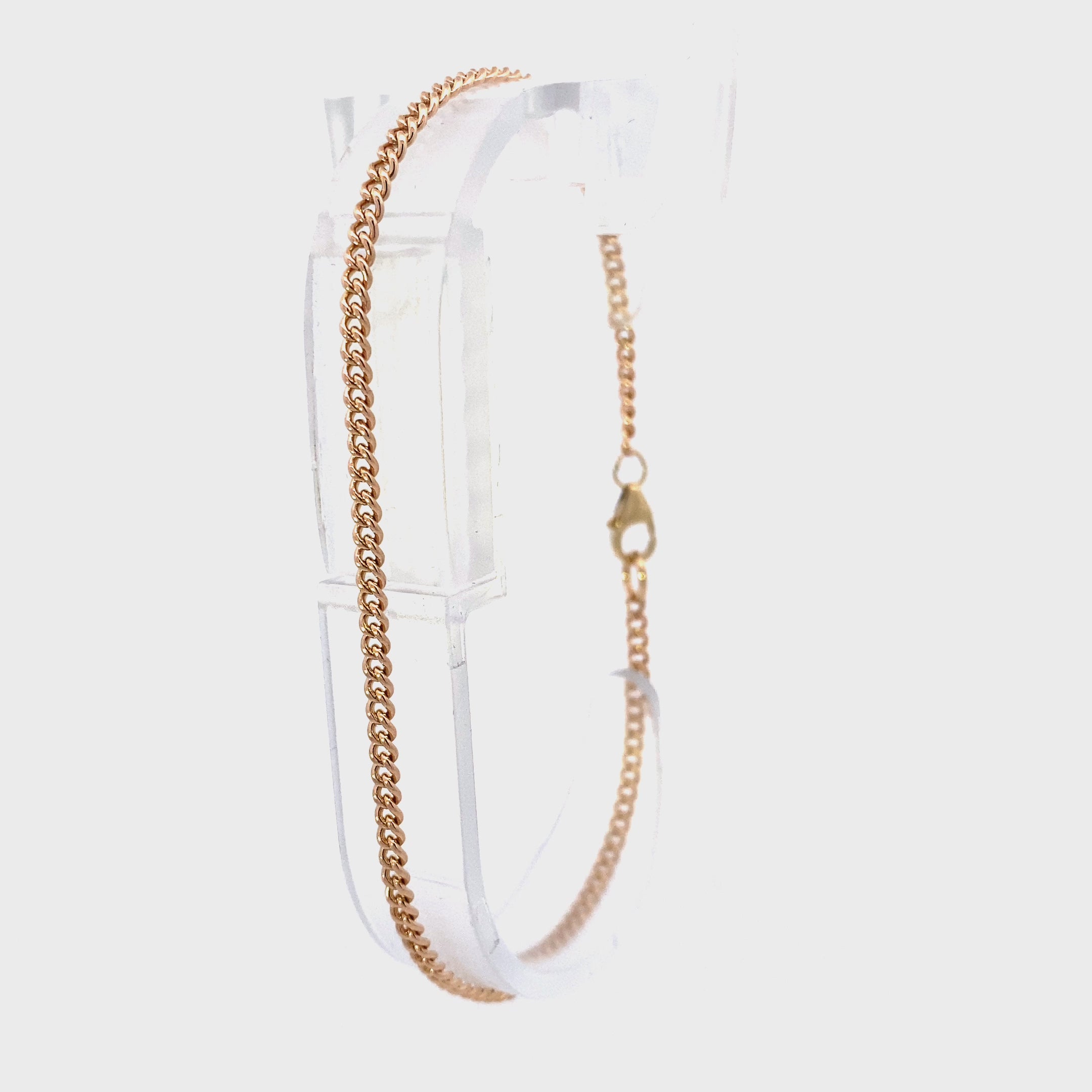 10K Yellow Gold Curb Link Bracelet