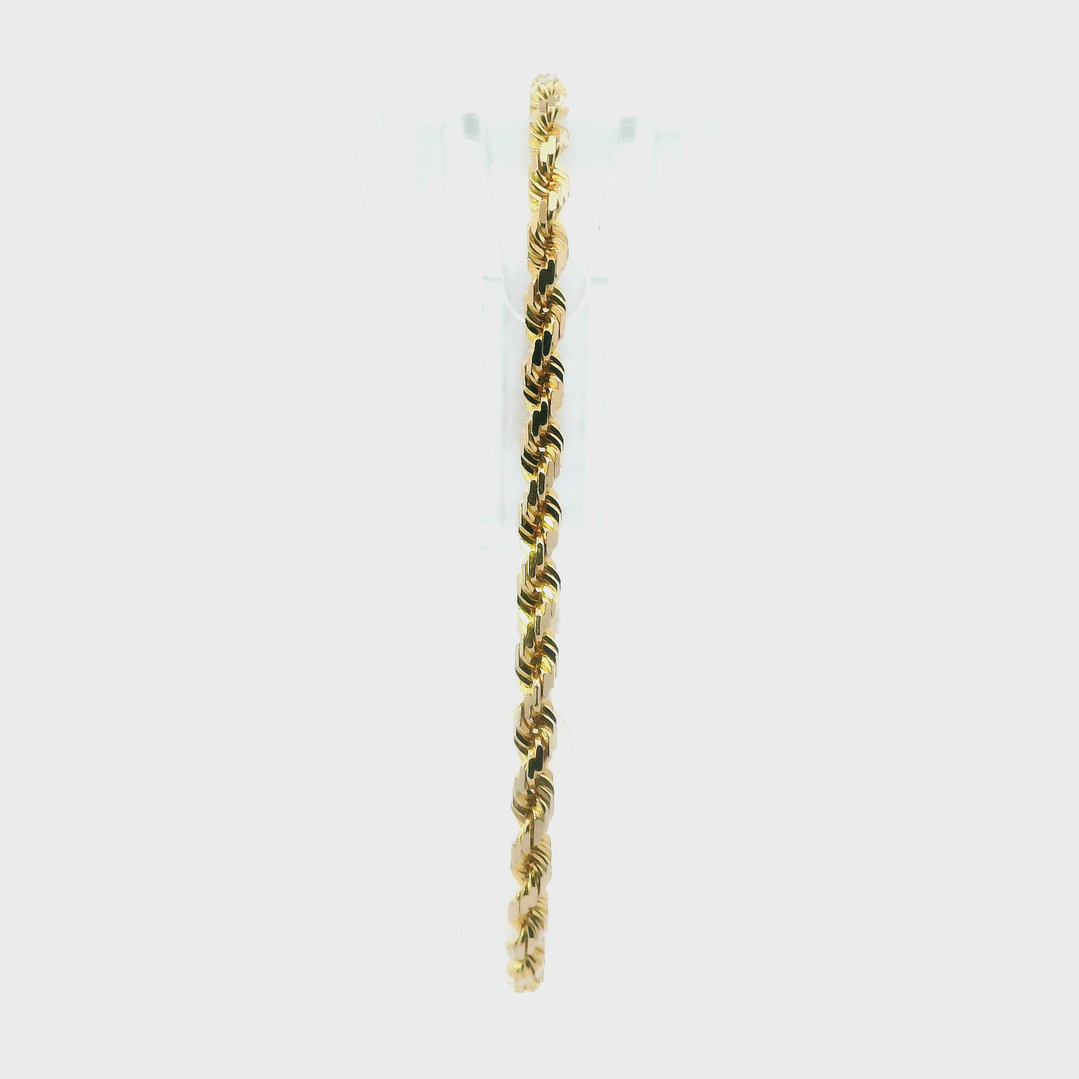 21K Yellow Gold Rope Bracelet