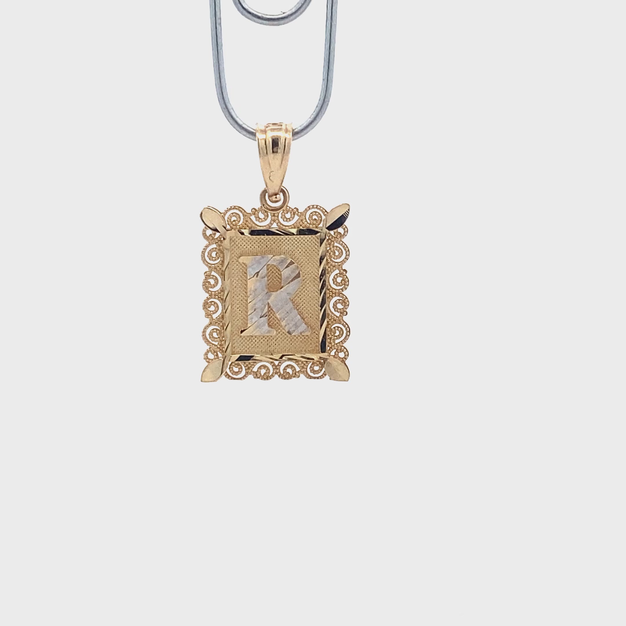 10K Yellow Gold Letter 