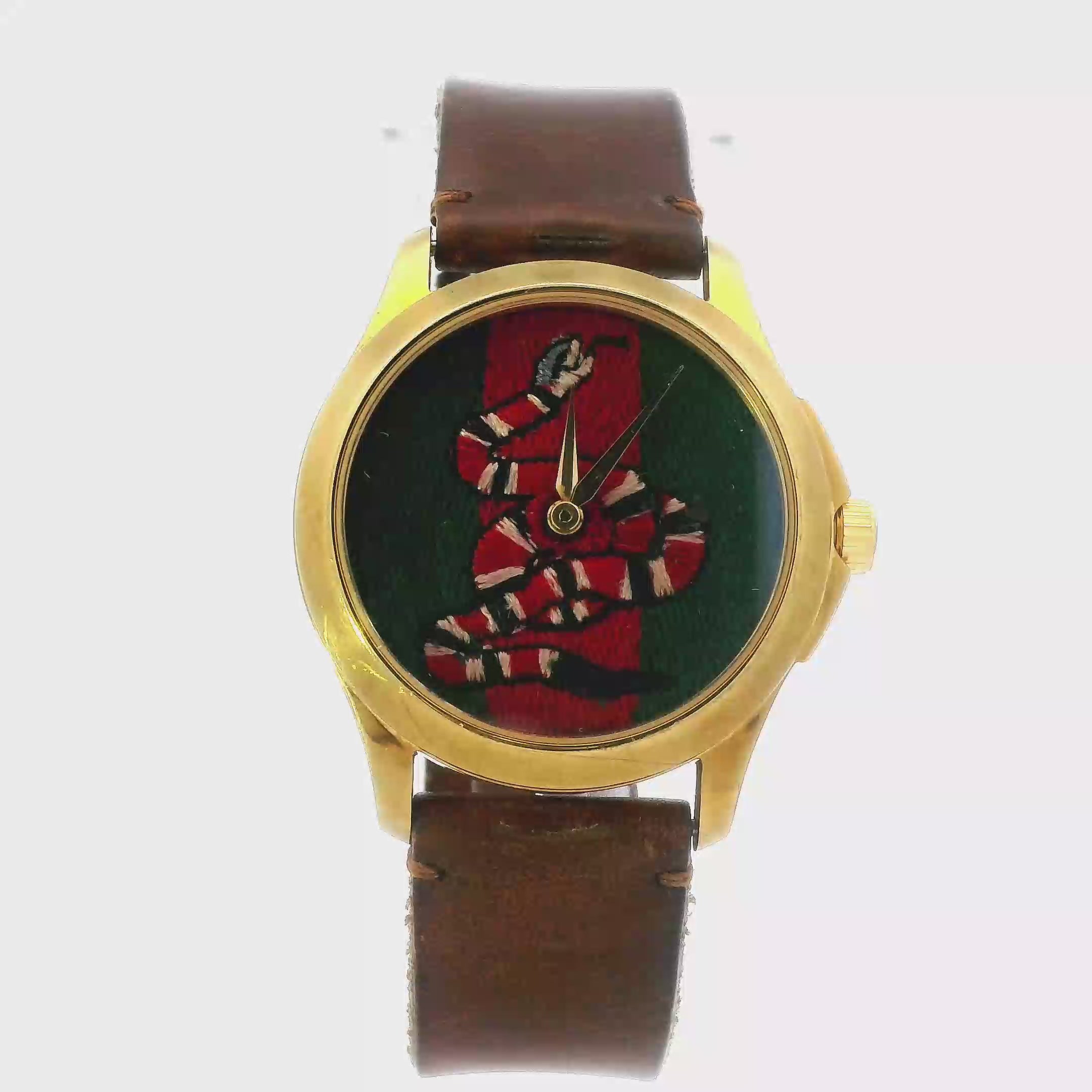Gucci Le Marche De Merveilles Snake Dial Wristwatch - YA1264012