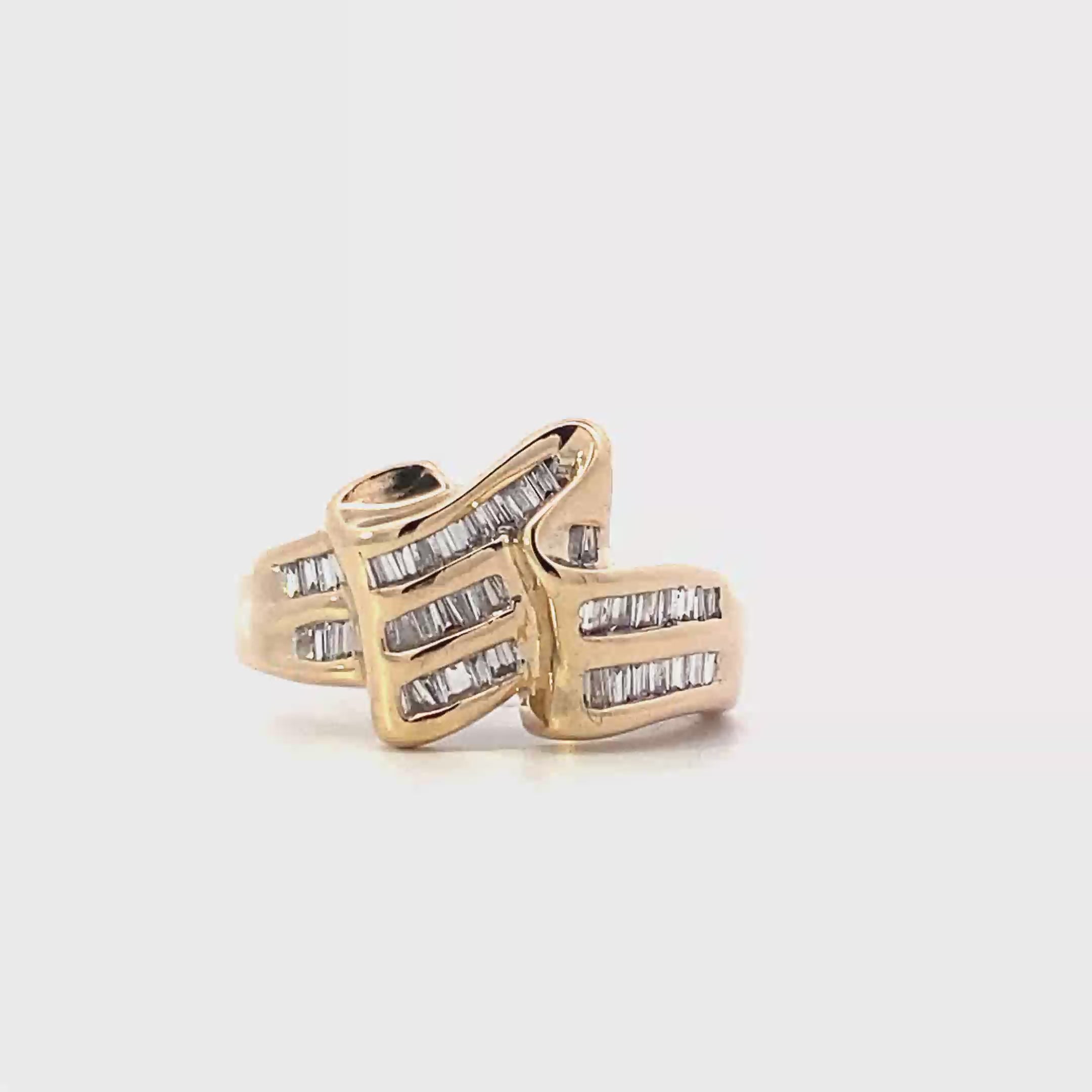 10K Yellow Gold Women's Diamond Ring