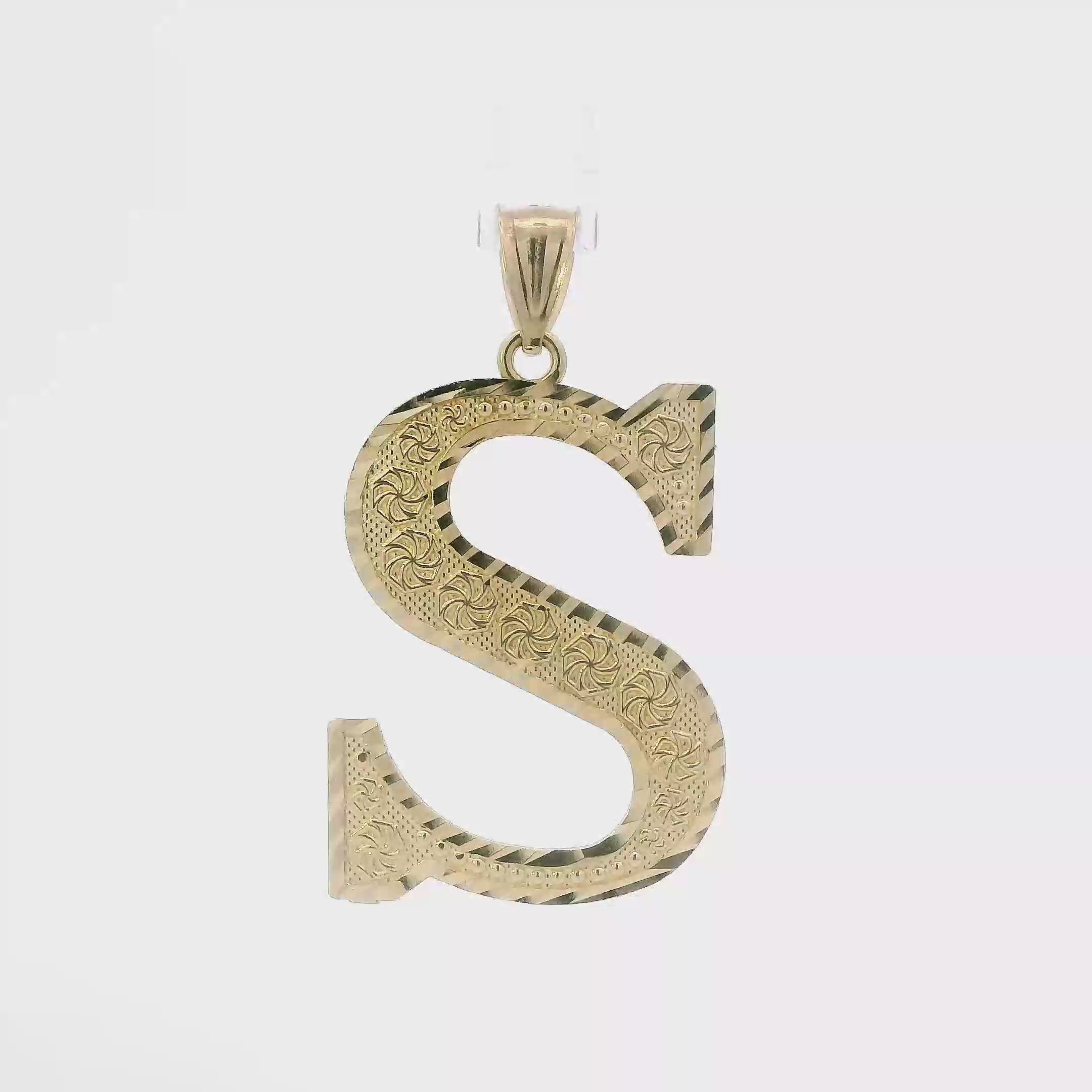 10K Yellow Gold Letter 