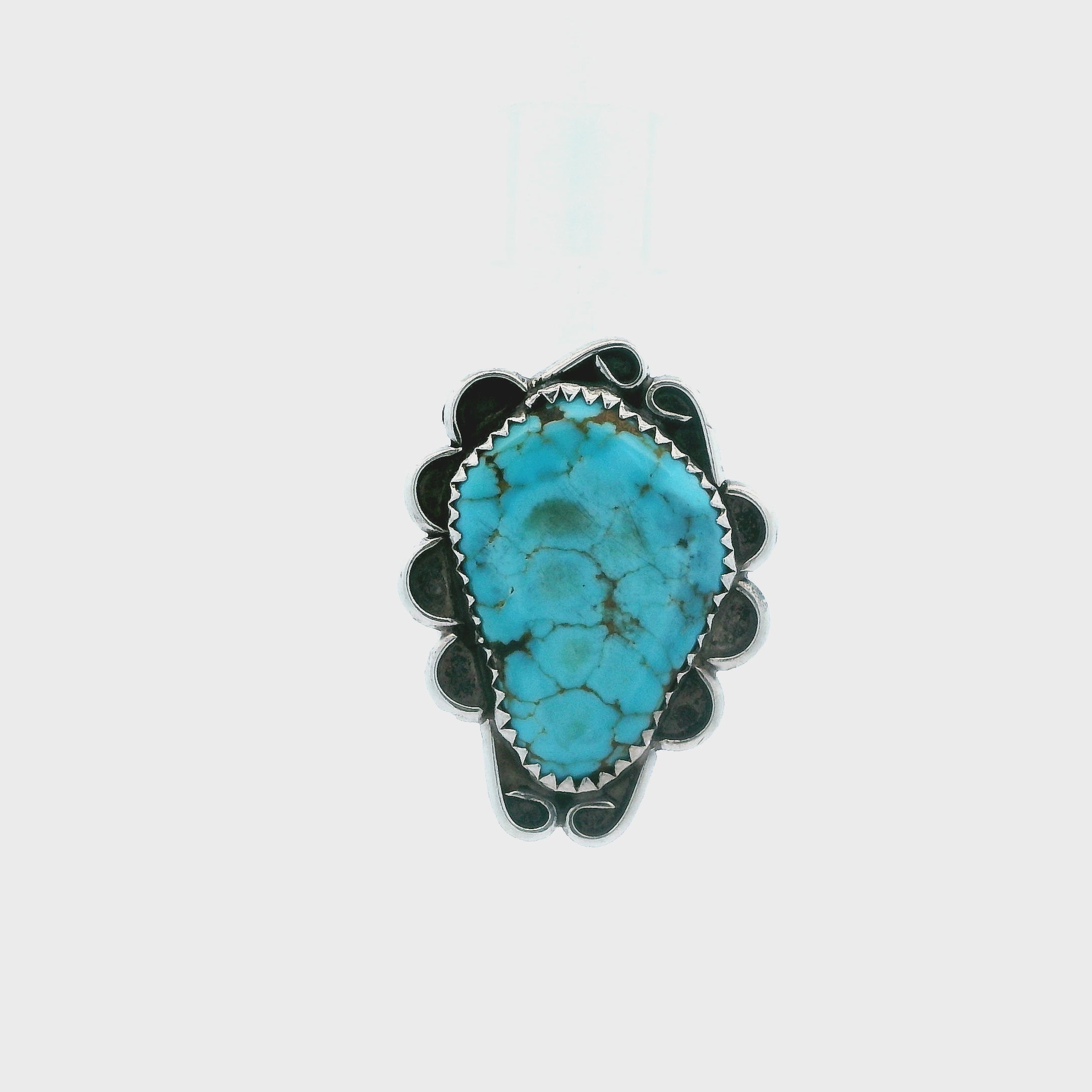 Vintage Sterling Silver South West Turquoise Ring