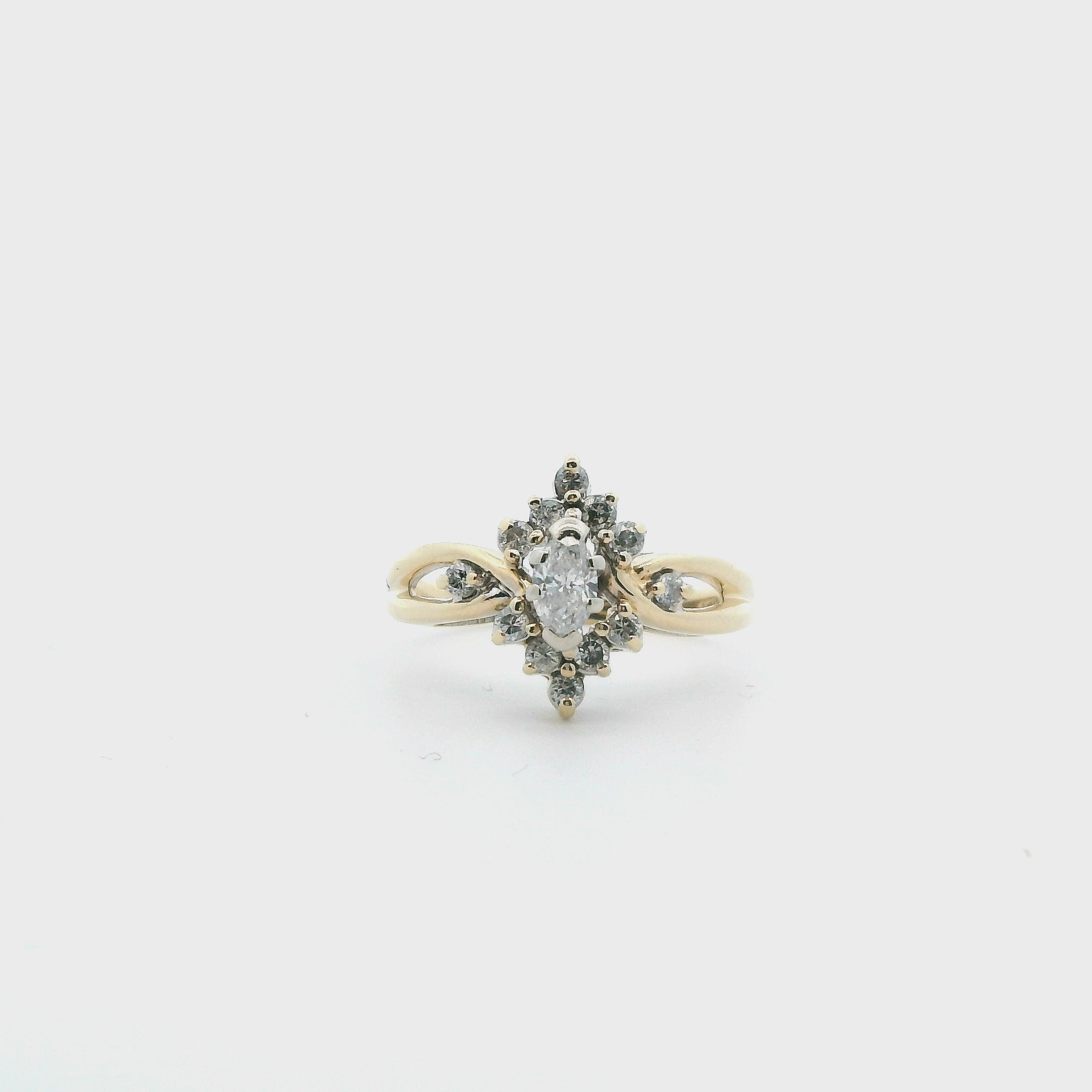 14K Yellow Gold Women’s Diamond Ring - 0.50ct