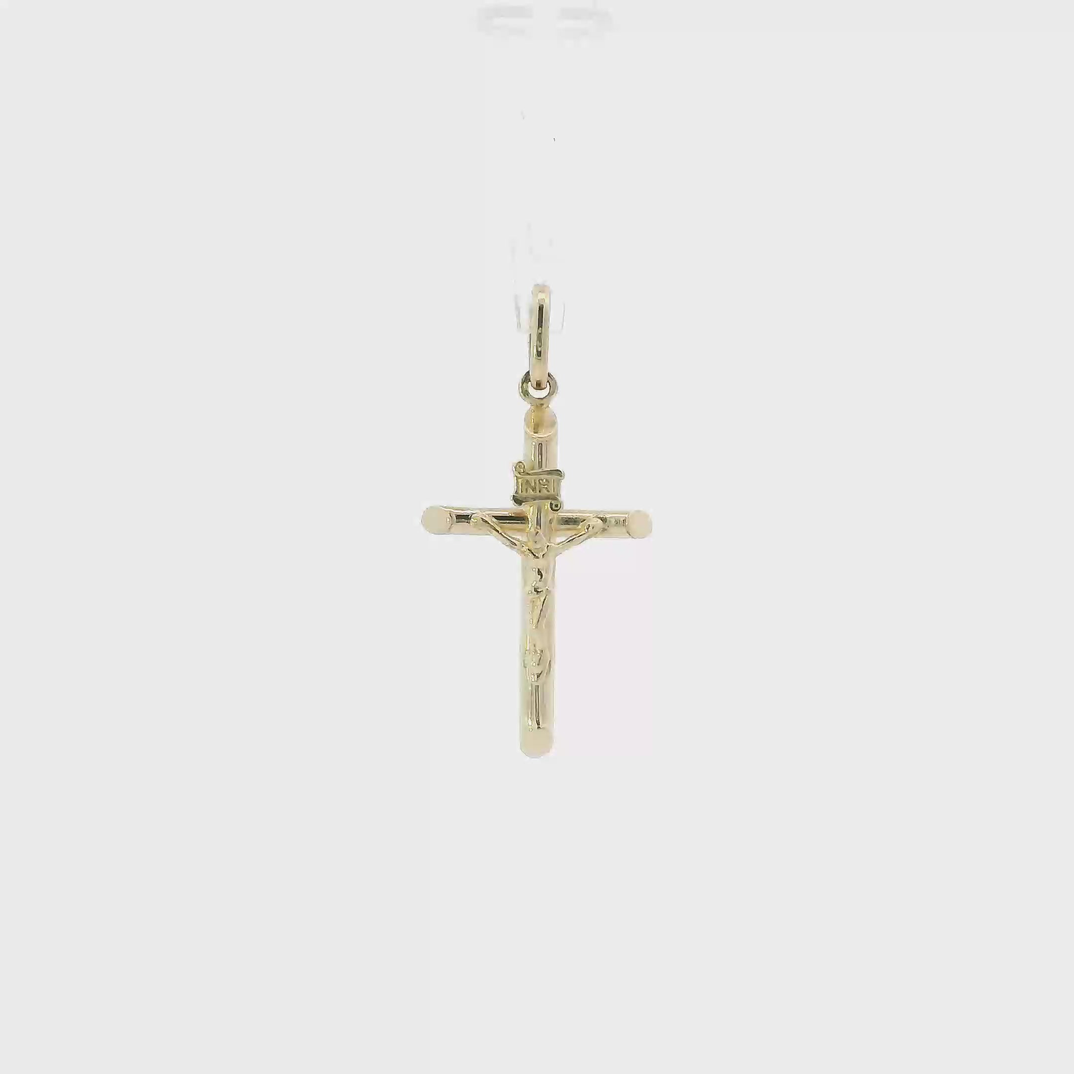 Colgante Crucifijo Oro Amarillo 14K