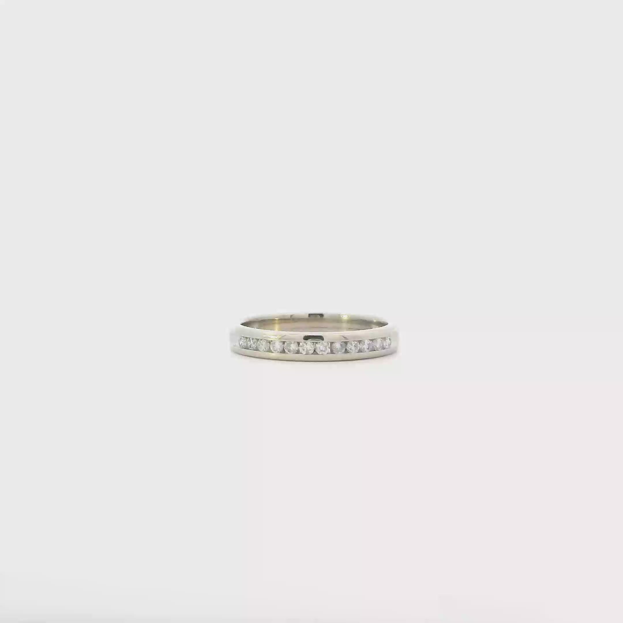 14K White Gold Diamond Womens Ring - 0.24ct