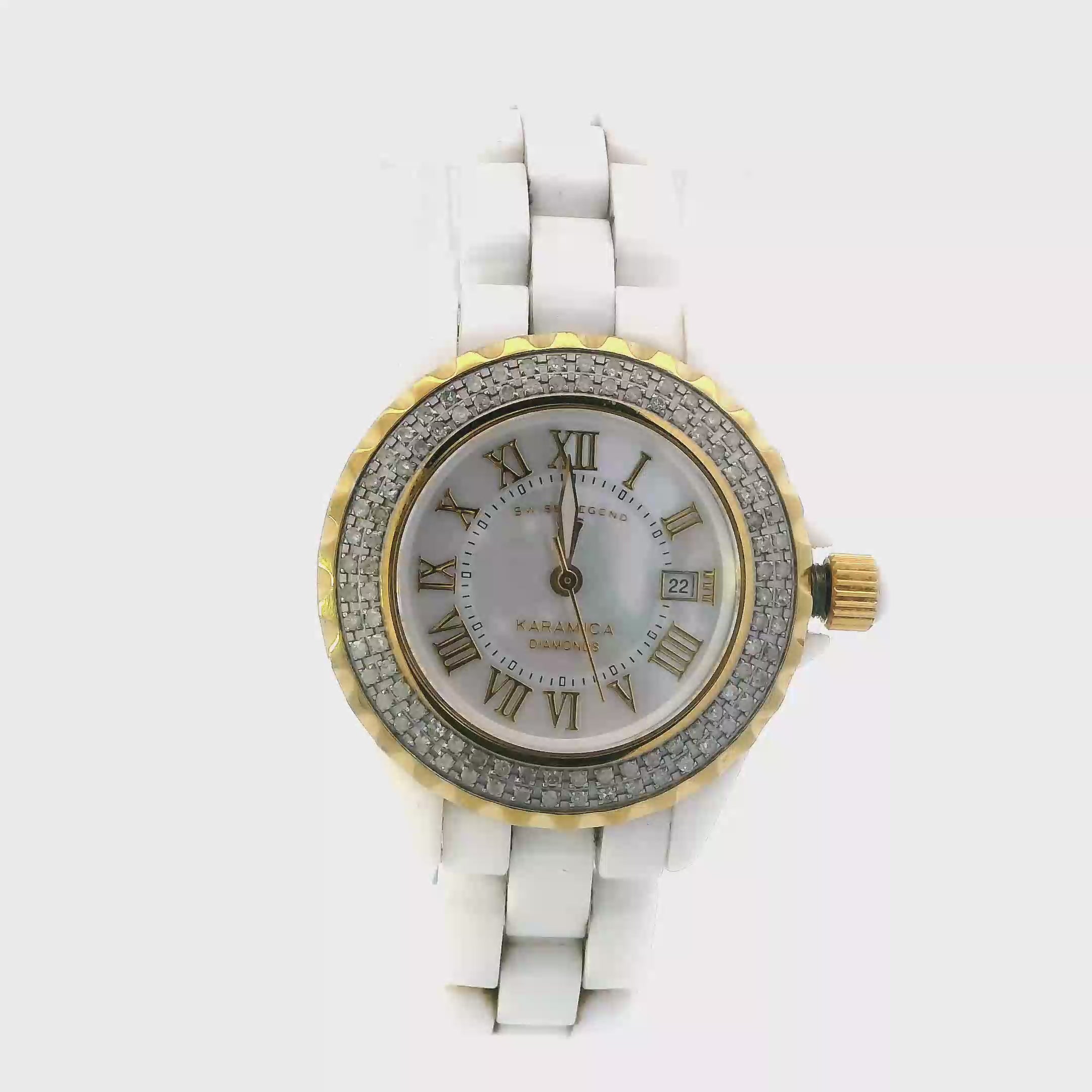 Swiss Legend Karamica White Diamond High Tech Women's Watch