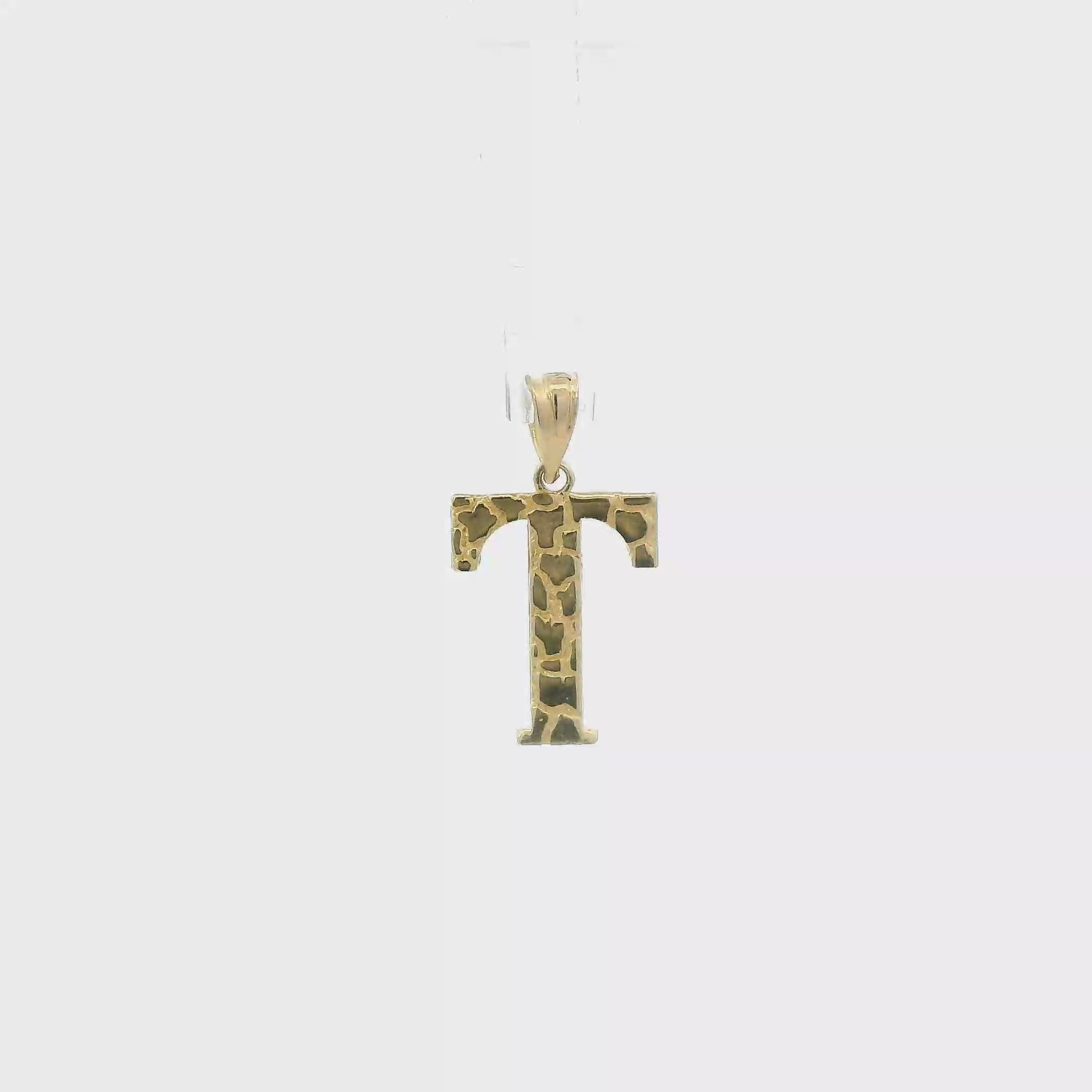 10K Yellow Gold Letter 