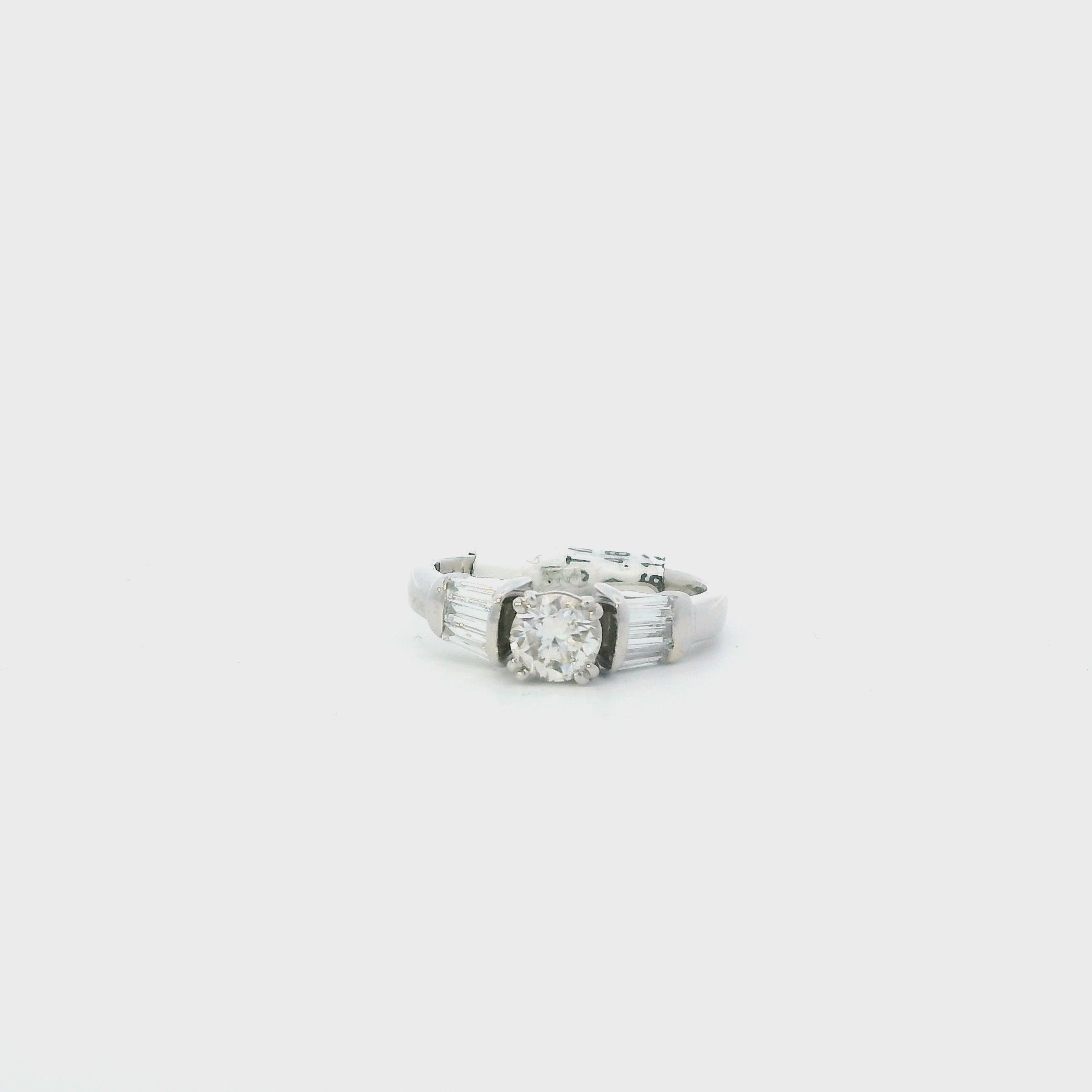 Platinum Diamond Womens Ring - 1.02ct