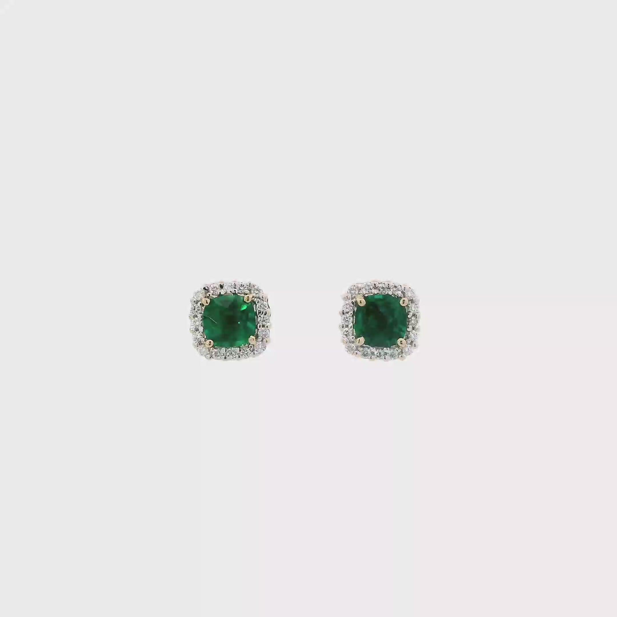 14K Yellow Gold Diamond Earrings - 0.33ct