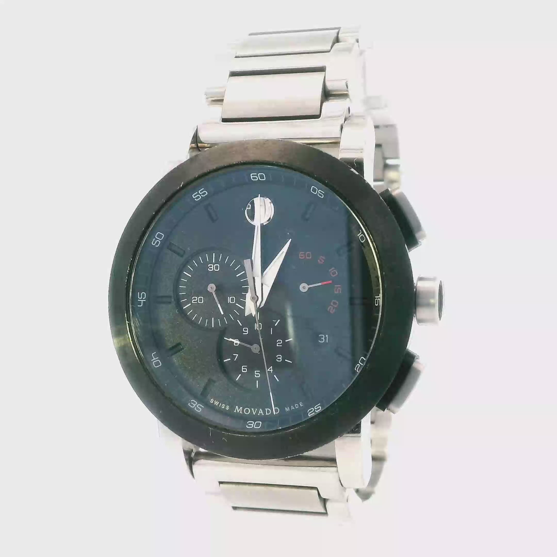 Movado Signature Sport Stainless Steel Mens Wristwatch - 07.1.14.1162