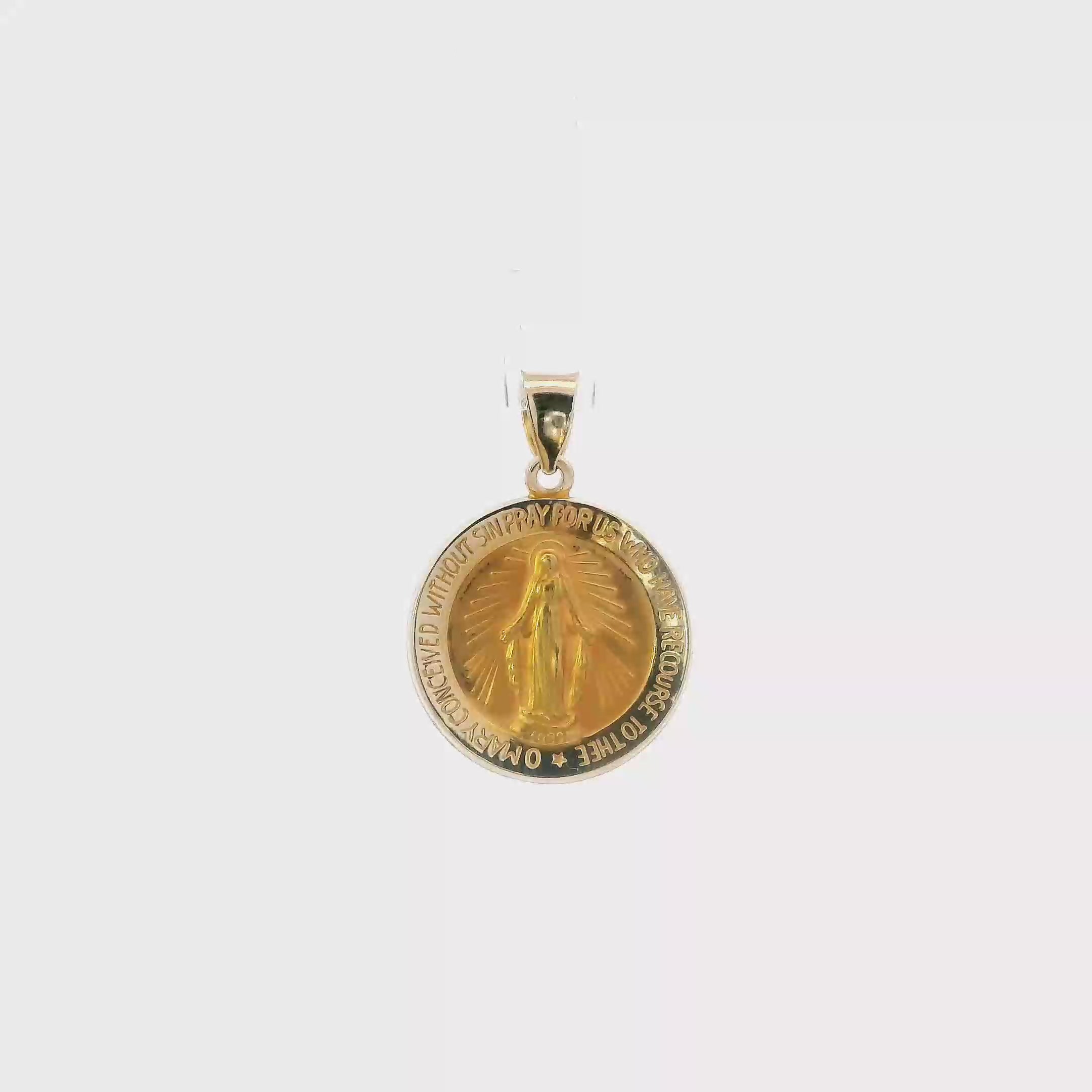 14K Yellow Gold Round 