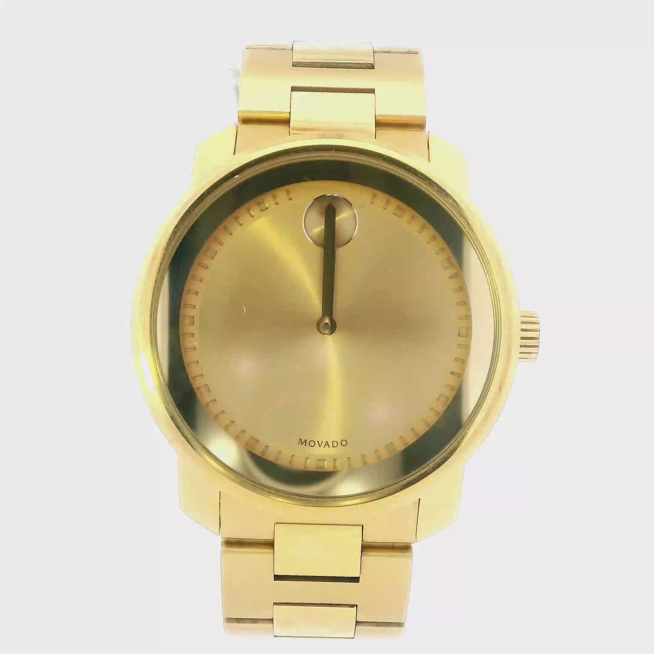 Movado Bold Gold Tone Mens Wristwatch - 13.489.065