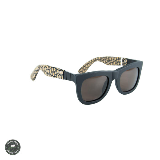 Retrosuperfuture Black Modified Square Sunglasses w/ Case - ipawnishop.com