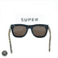 Retrosuperfuture Black Modified Square Sunglasses w/ Case - ipawnishop.com