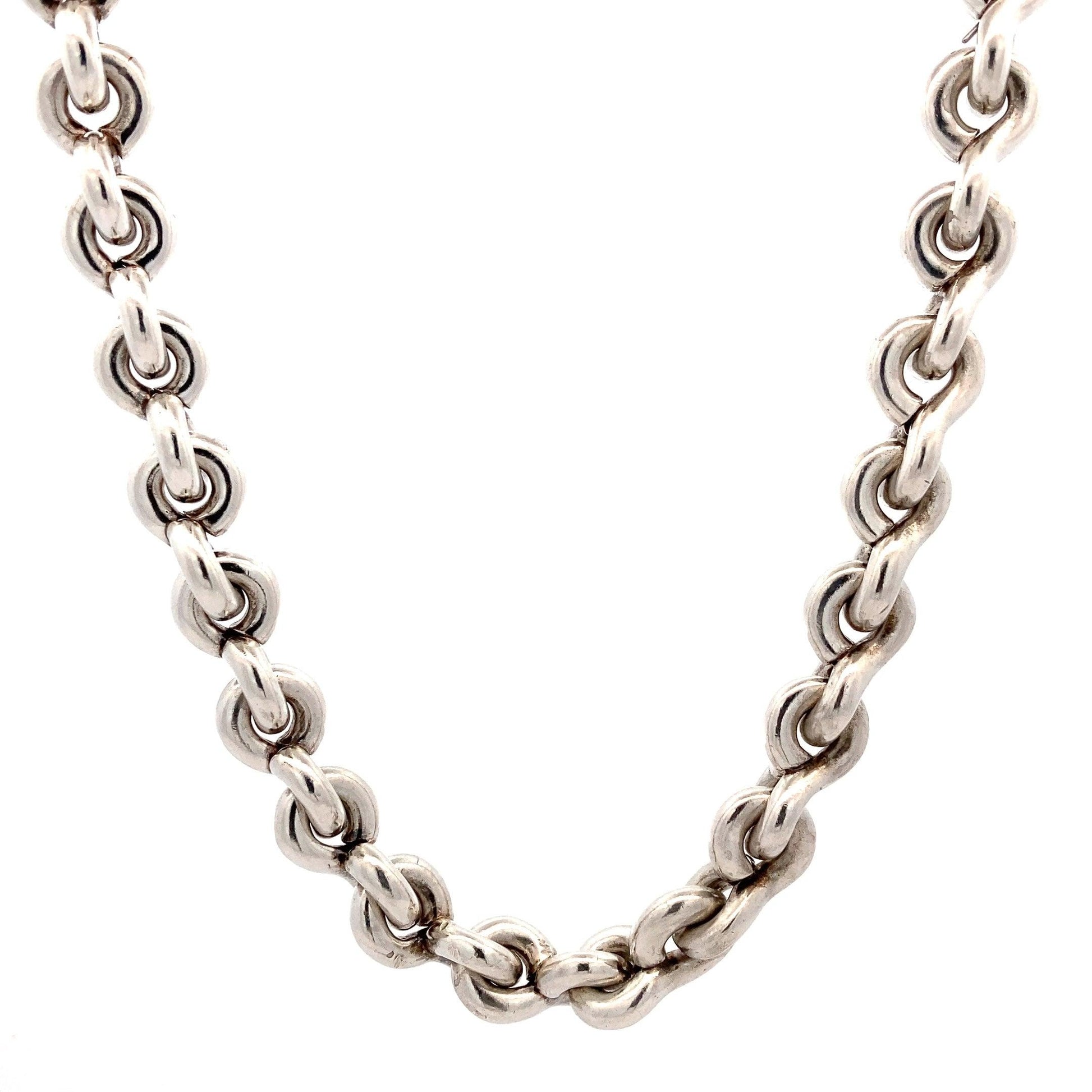 Sterling Silver 16", 7.5MM Linked Chain - ipawnishop.com