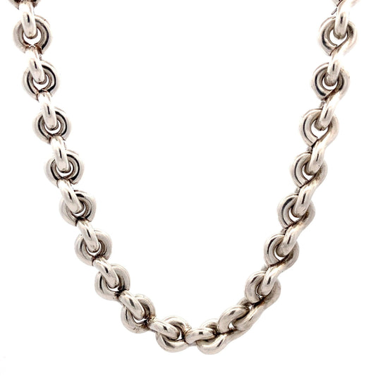 Sterling Silver 16", 7.5MM Linked Chain - ipawnishop.com
