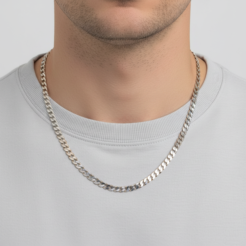 Sterling Silver 22", 9MM SV Curb Chain