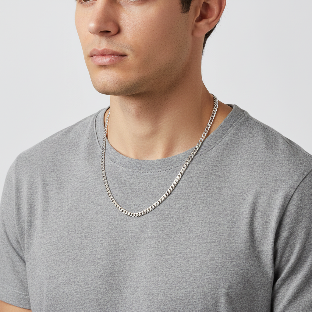 Sterling Silver 22" Miami Cuban Chain