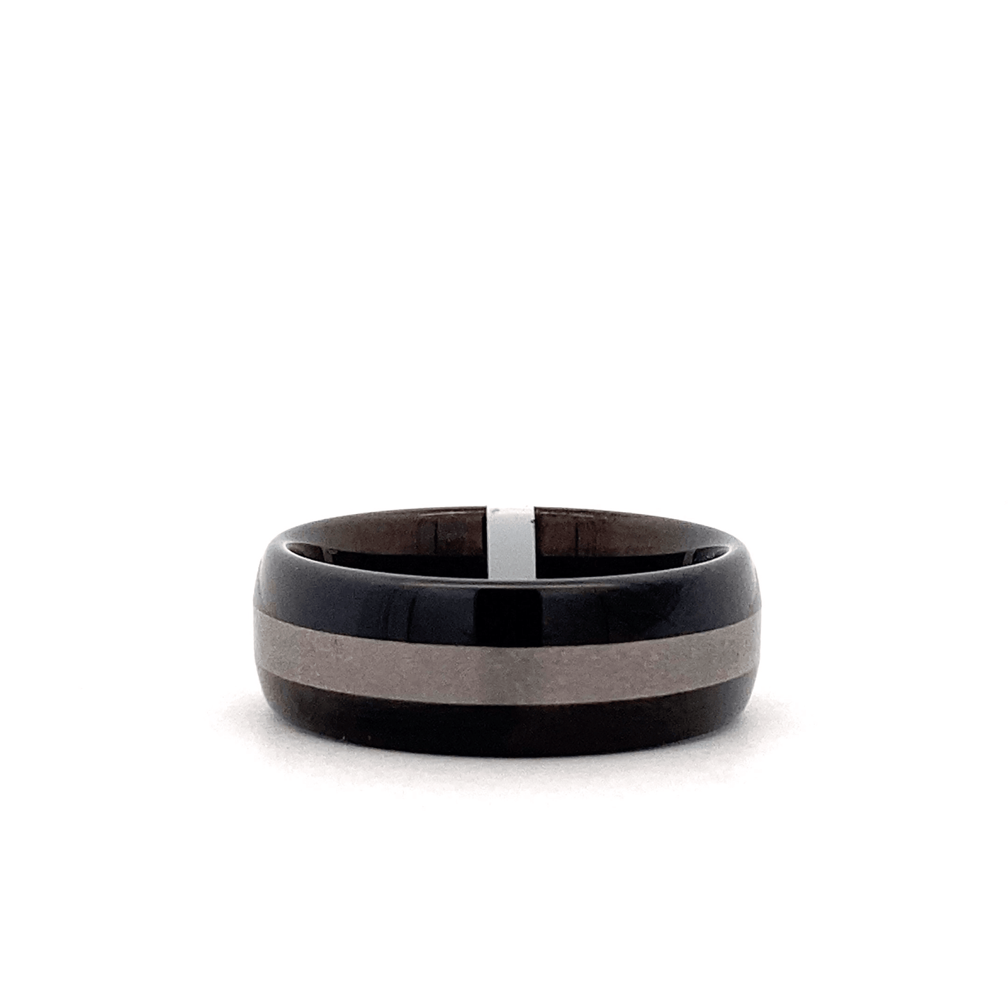 Tungsten Carbide 8MM Domed Blackened Finish Wide Etch Wedding Band Ring - ipawnishop.com