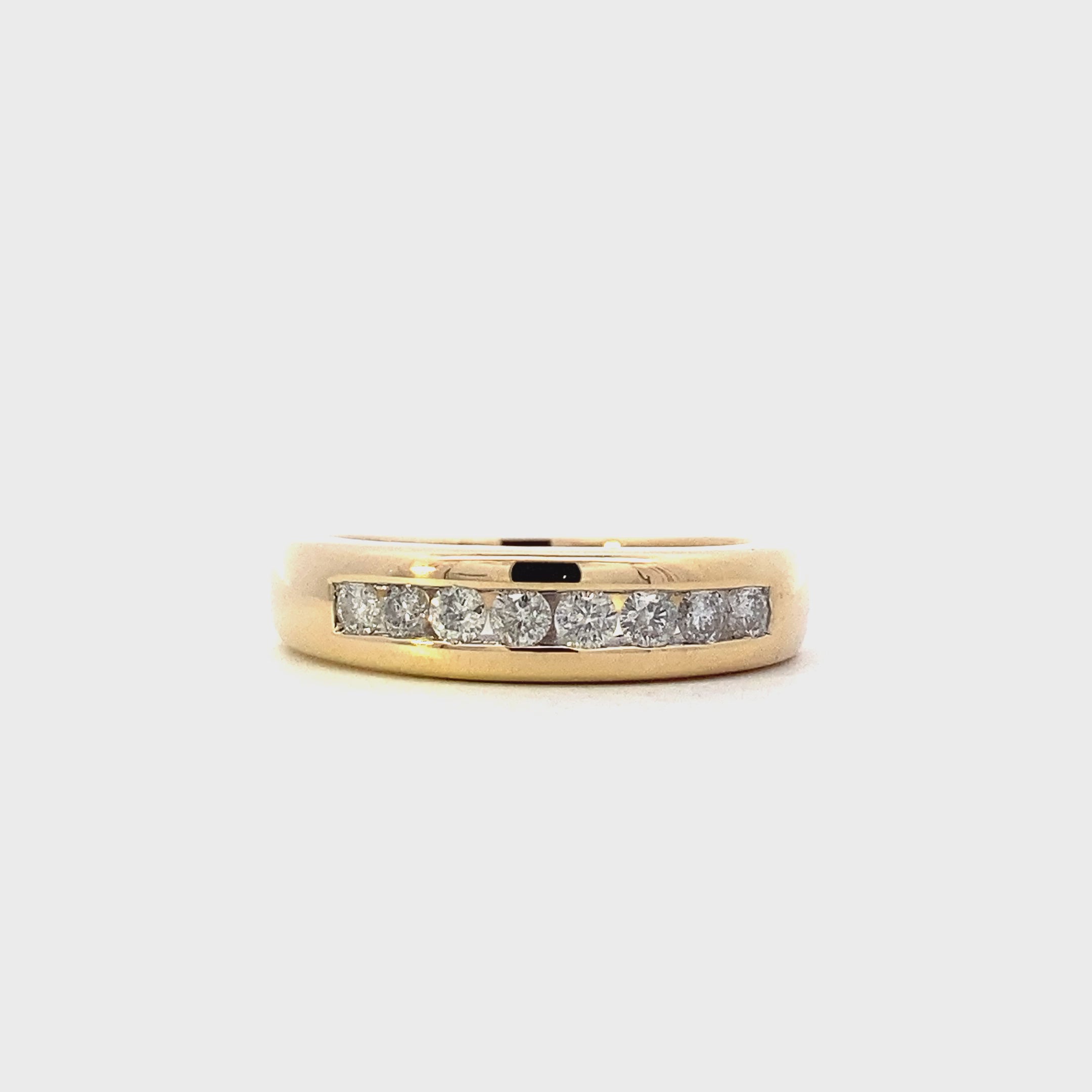 14K Yellow Gold Diamond Ring - 0.55ct