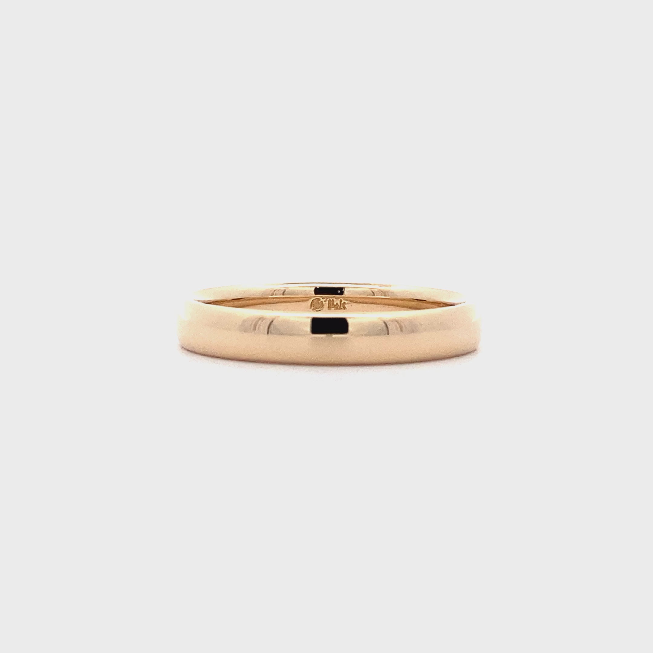 14K Yellow Gold 3.7MM Band
